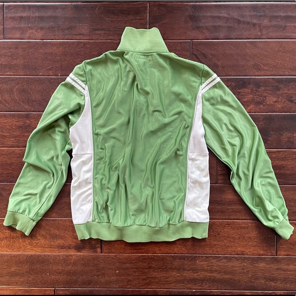 Buffalo by David Bitton Vintage Green Stylish Track Jacket Large Athletic Fit - Picture 6 of 11